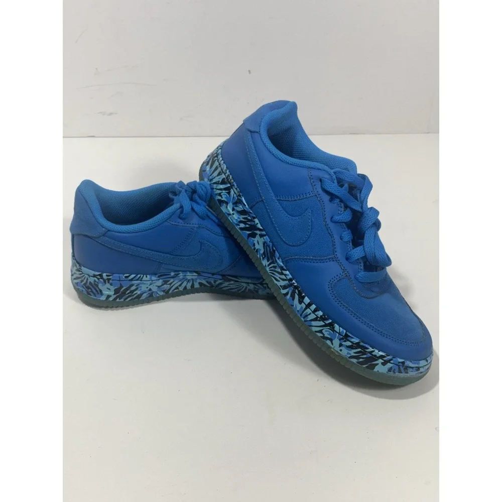 Nike Air‎ Force 1 Premium Sz 5.5Y Youth Photo Blue/Gamma Nikelab Safari 748981